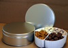 Platinum Tin Gift Tins - Classic platinum gift tin, simple and elegant.